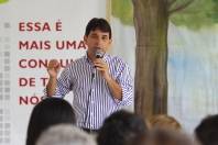 	Imagens da entrega das reformas na Escola Municipal Professor João Bernardino da Silveira Junior, nesta sexta-feira (23/3). - Fotografo: Kátia Nascimento - Data: 23/03/2012