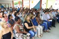 	Imagens da entrega das reformas na Escola Municipal Professor João Bernardino da Silveira Junior, nesta sexta-feira (23/3). - Fotografo: Kátia Nascimento - Data: 23/03/2012