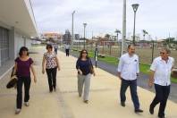 O prefeito Carlto Merss recebeu na sábado (12/11) a visita do ministro da Ciência, Tecnologia e Inovação, Aloisio Mercadante. O prefeito acomanhado da primeira-dama, Marinete Merss, mostrou ao ministro o Parque da Cidade - Fotografo: Mauro Artur Schlieck - Data: 12/11/2011