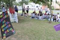  Projeto Cultura na Praça que vem sendo desenvolvido pela professora Patrícia e crianças do segundo período do CEI Cachinhos de Ouro - Fotografo: Luís Gustavo Fusinato - Data: 15/04/2015