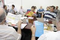 Durante a primeira reunião do Colegiado em 2012 a Secretaria de Comunicação (SECOM) entregou a revista "Em Joinville, agora tem" com o balanço das obras e ações desses três primeiros anos de governo. - Fotografo: Mauro Artur Schlieck - Data: 06/02/2012