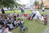  Projeto Cultura na Praça que vem sendo desenvolvido pela professora Patrícia e crianças do segundo período do CEI Cachinhos de Ouro - Fotografo: Luís Gustavo Fusinato - Data: 15/04/2015