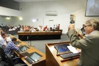 Prefeito Carlito Merss participa da abertura do ano legislativo da Câmara de Vereadores de Joinville. - Fotografo: Mauro Artur Schlieck - Data: 01/02/2012