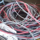 fios de cabo de energia elétrica apreendidos em Joinville