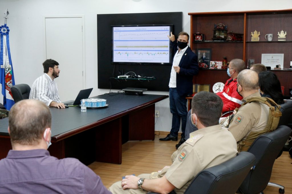 Gabinete de Crise acompanha evolução da pandemia em Joinville