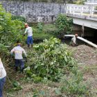 limpeza do rio Morro Alto em Joinville