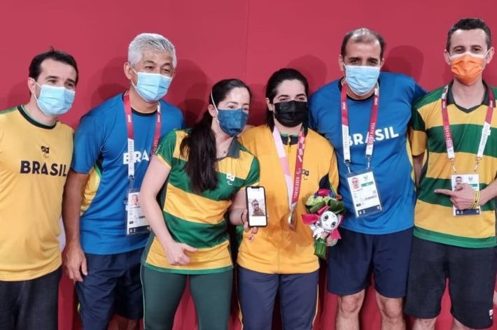 Mesatenista treinada por técnico da Sesporte conquista prata em Tóquio