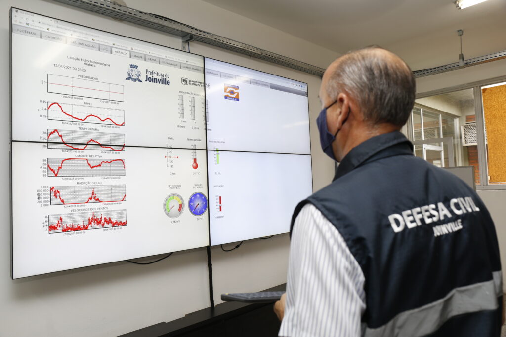 Defesa Civil alerta para possibilidade de ventos fortes e chuva volumosa nos próximos dias