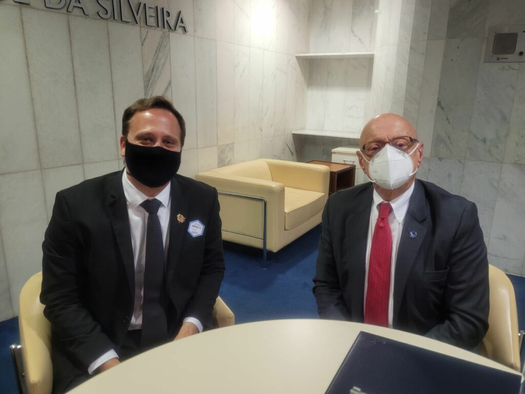 Adriano Silva compartilha demandas de Joinville com os senadores de Santa Catarina