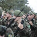 Militares durante o desfile de 7 de setembro em Joinville