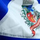 Detalhe da bandeira de Joinville