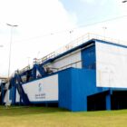 Fachada do prédio da Estação de Tratamento de Água do Cubatão