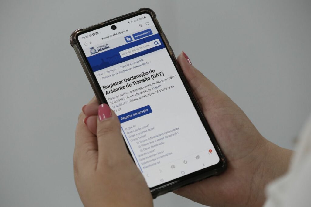 Declaração de Acidente de Trânsito pode ser feita pelo site da Prefeitura