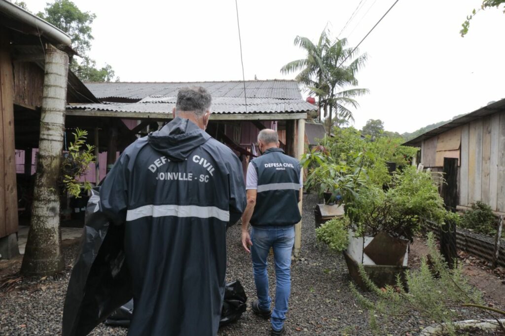 Frente fria causa temporais isolados em Joinville
