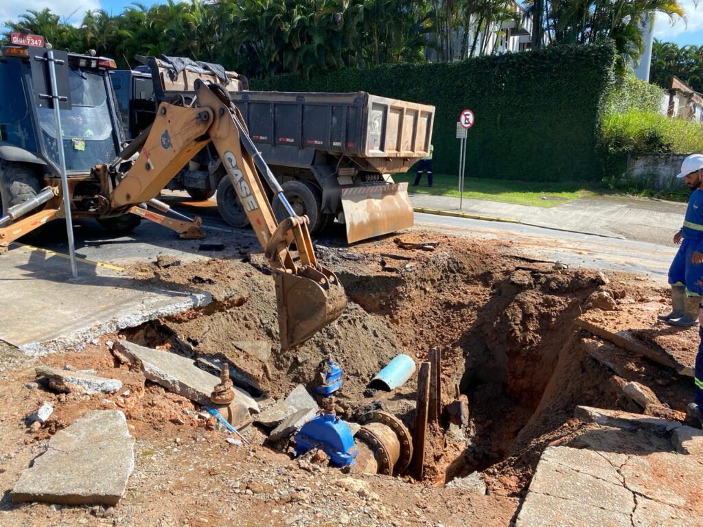 Companhia Águas de Joinville antecipa conclusão de reparo para a tarde desta quarta-feira