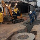 Companhia Águas de Joinville realiza obra de manutenção na rua Xanxerê