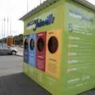 Ecoponto instalado no Centrevebntos onde a população pode fazer o descarte de materiais