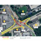 mapa do Eixo Industrial com as alterações