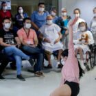 bailarina dança no Hospital São José