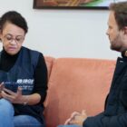 prefeito e respondendo as perguntas do censo 2022