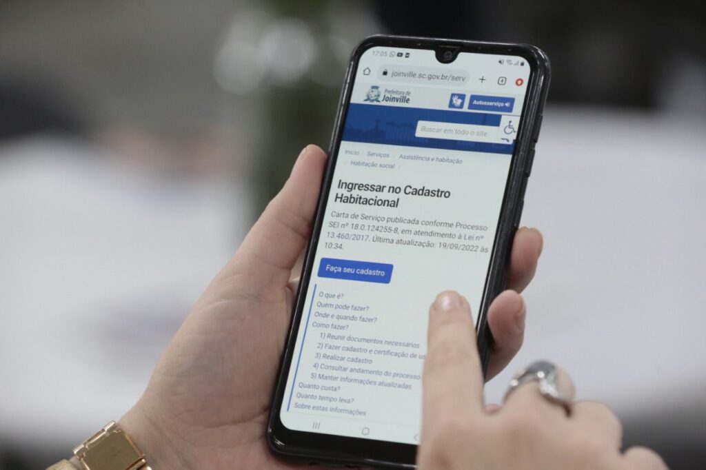 Cadastro Habitacional da Prefeitura de Joinville pode ser feito de forma on-line
