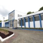 Foto da fachada da biblioteca municipal central