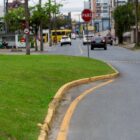 local onde vai ocorrer a obra na rua Blumenau