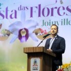 Prefeito Adriano fala na abertura da Festa das Flores