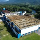 Imagem aérea da estação de tratamento de água de Joinville