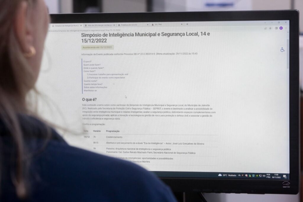 Joinville terá evento para debater segurança e inteligência municipal nos dias 14 e 15 de dezembro