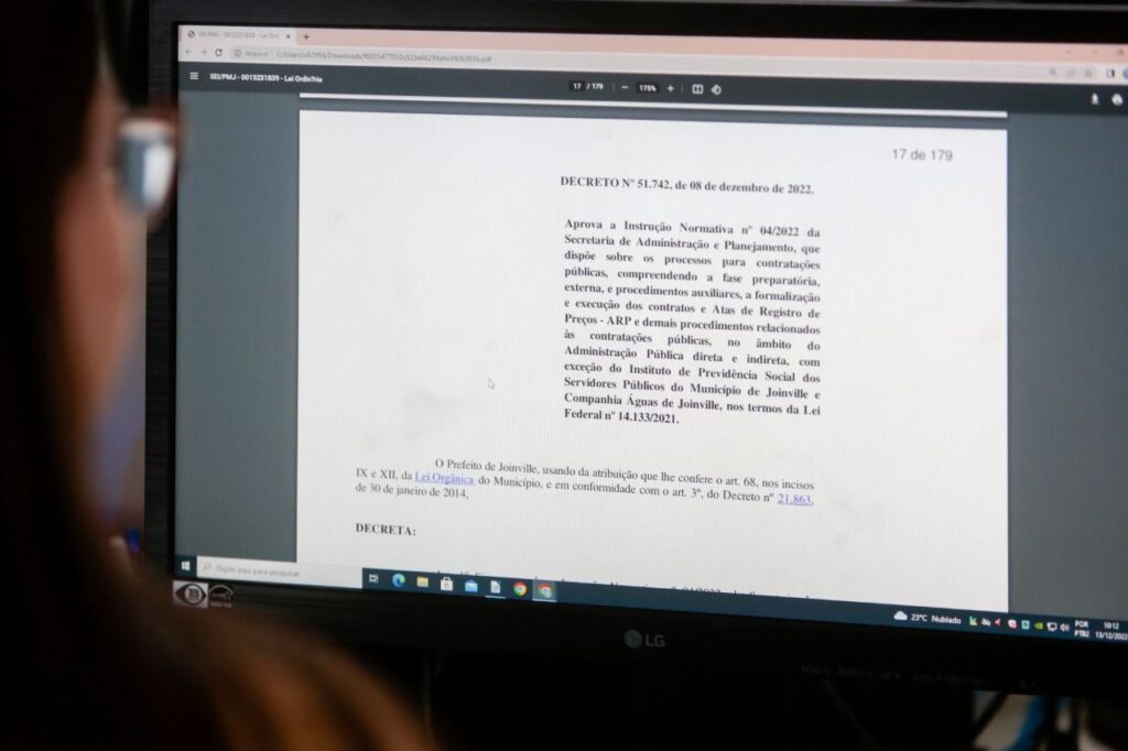 Prefeitura de Joinville regulamenta e implanta nova Lei de Licitações