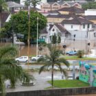 alagamento no Centro de Joinville