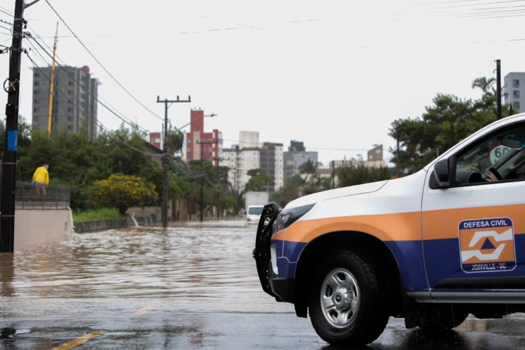 Defesa Civil de Joinville atende ocorrências relacionadas a alagamentos