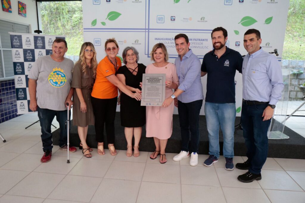 Escola Municipal tem Jardim Filtrante que atua no tratamento de efluentes dentro da unidade