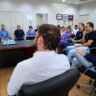 Reunião no gabinete do prefeito