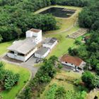 Imagem aérea da estação de tratamento de Joinville