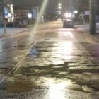 asfalto da rua Dona Francisca após reparo