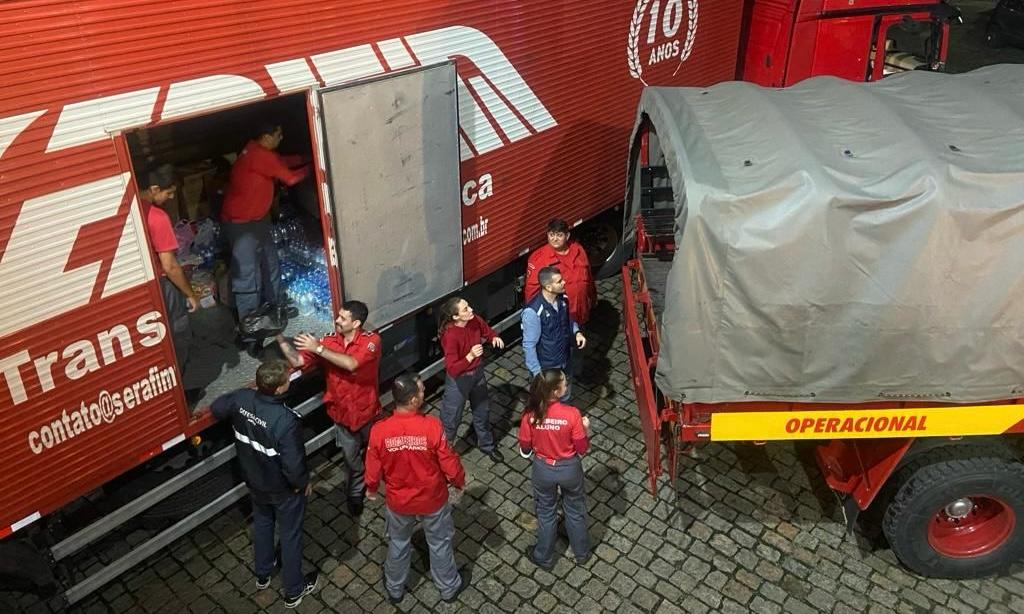 Joinville envia 5,5 toneladas de donativos para auxiliar população de Taió atingida pela enchente