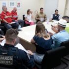 Representantes das forças de segurança reunidos