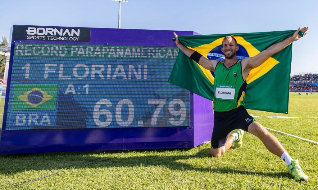 Paratleta joinvilense conquista duas medalhas de ouro e quebra dois recordes no Chile