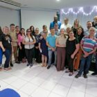 Conselheiros da nova gestão e da gestão passada reunidos
