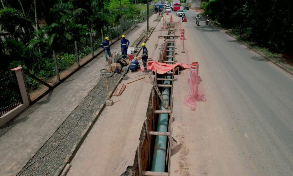 Adutora Piraí Sul está com 80% da obra concluída