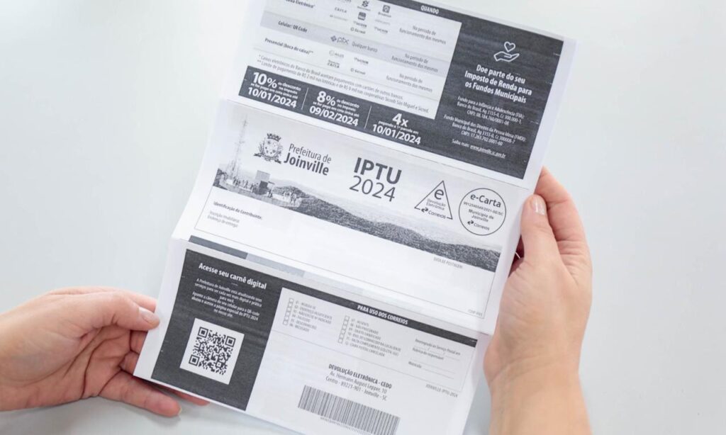 Últimos dias para quitar o IPTU com 10% de desconto em Joinville