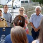 vice-prefeita de Joinville, Rejane Gambin, discursa do evento