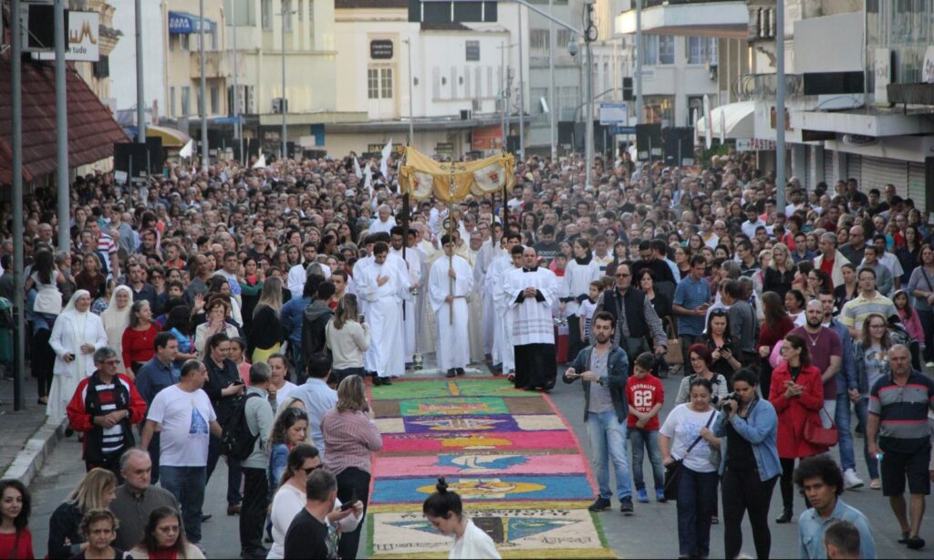 Ruas de Joinville terão interdição no feriado de Corpus Christi