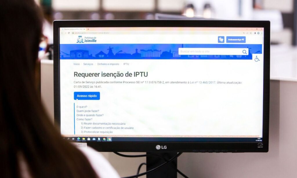 Prefeitura de Joinville recebe pedidos de isenção e imunidade do IPTU 2025