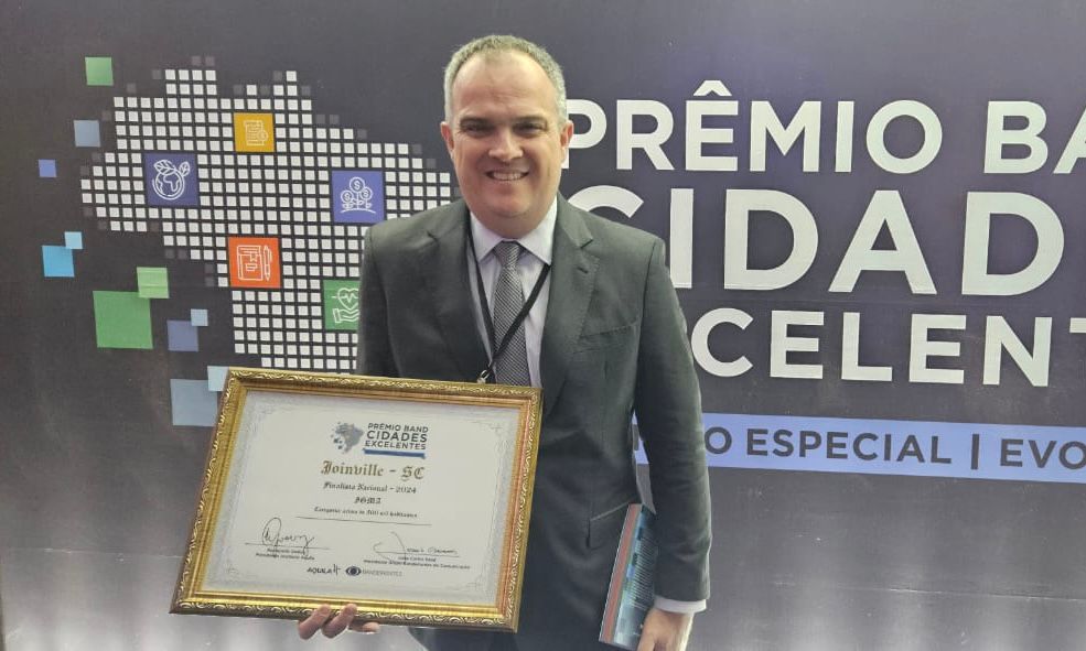 Joinville é finalista do Prêmio Band Cidades Excelentes 2024