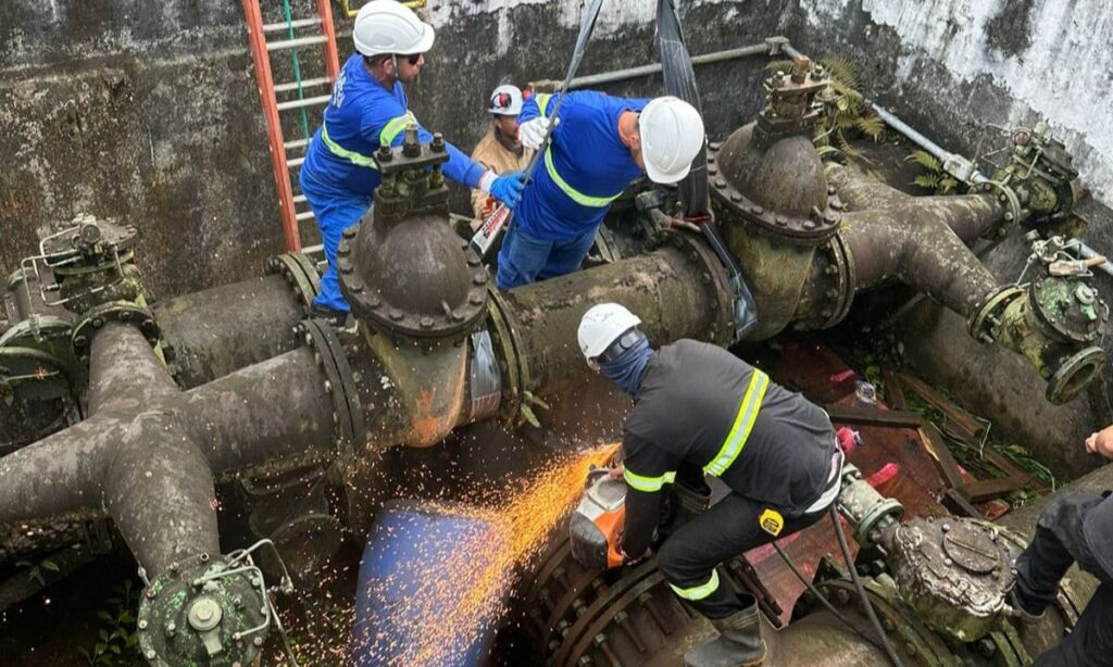 Estação de Tratamento de Água do Cubatão tem previsão de voltar a operar na manhã desta segunda-feira