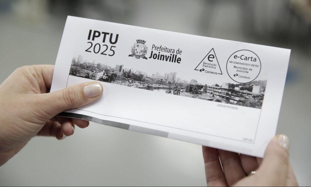 Prazo para pagar o IPTU de Joinville com 10% de desconto termina nesta sexta-feira