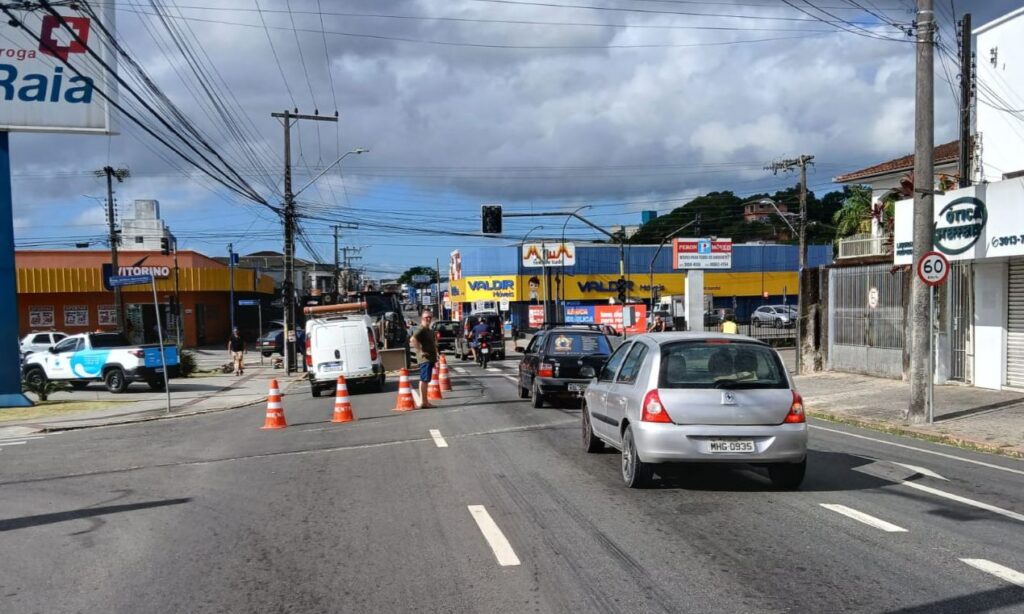Águas de Joinville conclui manutenção emergencial na rua Santa Catarina